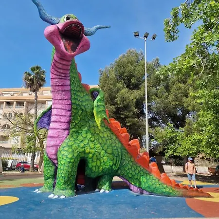 شقة Espana - Punta Prima Orihuela Costa - Large For 6-people 85m2 And Terrace 40m2 Air Conditioning Wi-fi Living Kitchen 2 Bedrooms 2 Bathrooms 3 Swimming Pools Parking Security To The Sea 200m Only 40 Min To The Airport